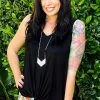Boutique Simplified Beautiful Everyday Front Tie Tank 1 Boutique Simplified Beautiful Everyday Front Tie Tank