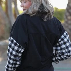 Boutique Simplified Feeling Fab Button Down Flannel Shacket New Arrivals