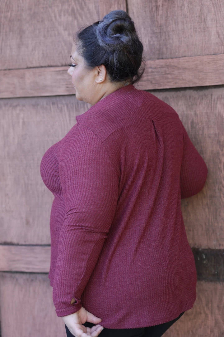 Boutique Simplified Burgundy Thumbhole Gabby New Arrivals 5 Boutique Simplified Burgundy Thumbhole Gabby New Arrivals