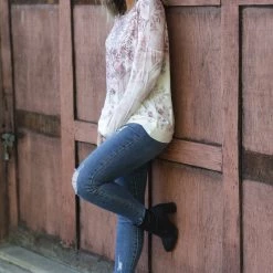 Boutique Simplified Rustic Charm Mandala Pullover