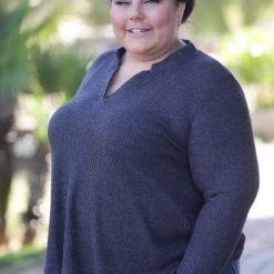 Boutique Simplified New Arrivals Black Thumbhole Gabby