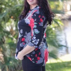 Boutique Simplified New Arrivals Floral Treasure 3/4 Sleeve Gabby