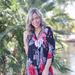 Boutique Simplified New Arrivals Floral Treasure 3/4 Sleeve Gabby