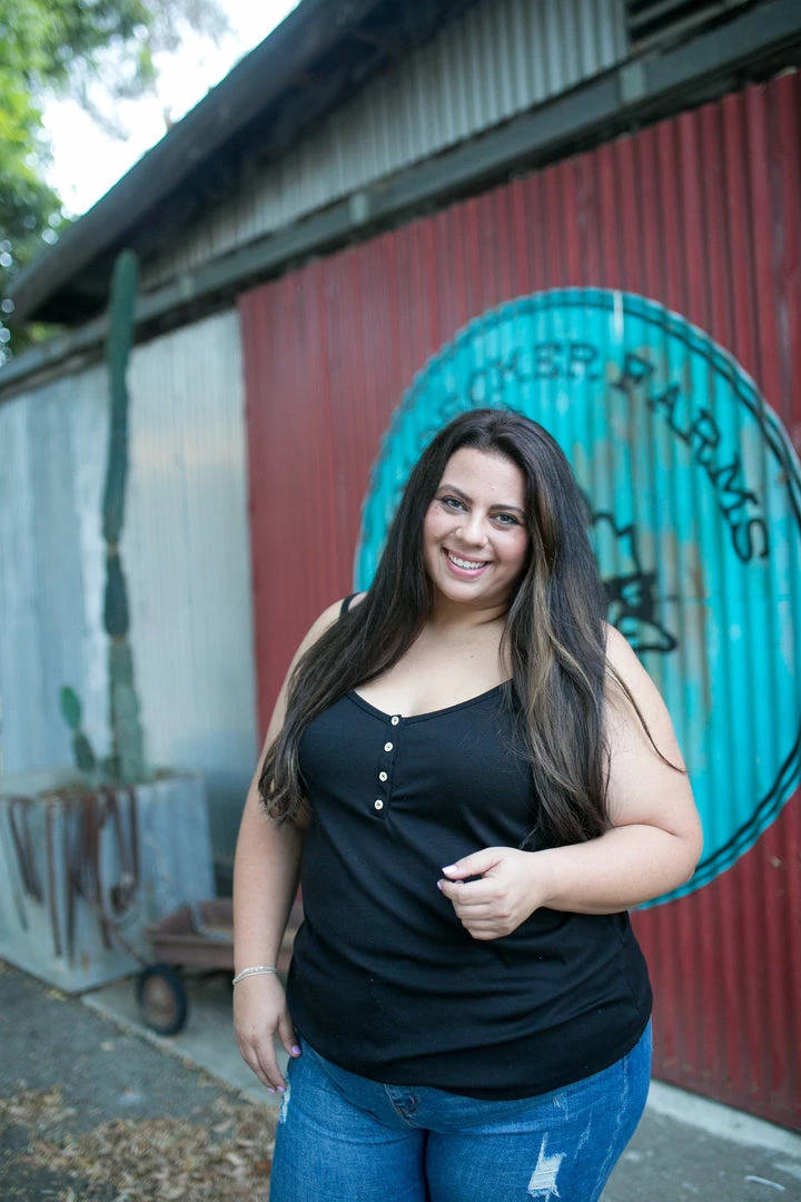 Boutique Simplified Heart & Soul Tank In Black 4 Boutique Simplified Heart & Soul Tank In Black