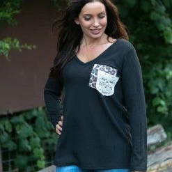 Boutique Simplified Patch Of Lace Waffle Knit New Arrivals