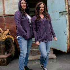 Boutique Simplified Fly Me Away Zip Up Hoodie