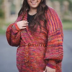 Boutique Simplified Soul On Fire Knit Cardigan