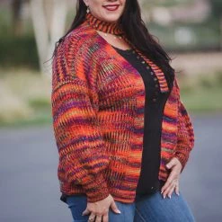 Boutique Simplified Soul On Fire Knit Cardigan