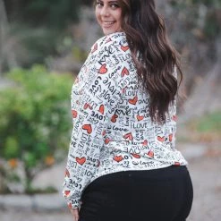 Boutique Simplified New Arrivals Fall In Love Long Sleeve Top