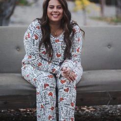 Boutique Simplified Fall In Love Lounge Pants