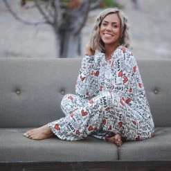 Boutique Simplified Fall In Love Lounge Pants