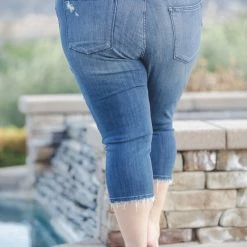 Boutique Simplified Patched To Perfection Judy Blue Capris New Arrivals