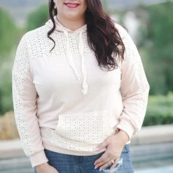 Boutique Simplified Delightfully Dainty Hoodie New Arrivals