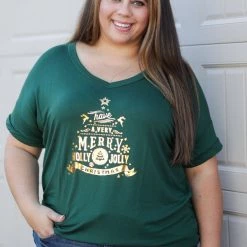 Boutique Simplified New Arrivals Holly Jolly Short Sleeve Tee