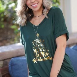 Boutique Simplified New Arrivals Holly Jolly Short Sleeve Tee