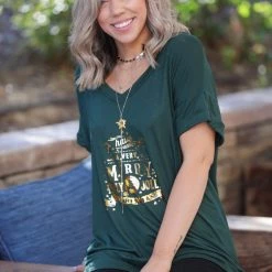 Boutique Simplified New Arrivals Holly Jolly Short Sleeve Tee