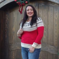 Boutique Simplified Rudolph Holiday Sweater