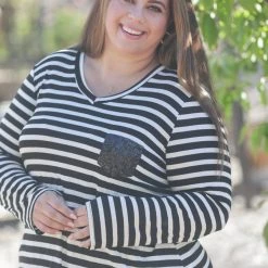 Boutique Simplified Sparkle The Night Away Long Sleeve New Arrivals