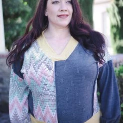 Boutique Simplified Uniquely You Jacquard Knit Sweater