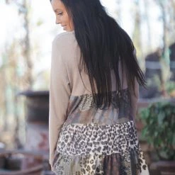 Boutique Simplified Wild About Patches Ruffle Tunic New Arrivals