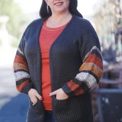 Boutique Simplified Cozy & Content Knit Cardigan