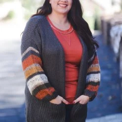 Boutique Simplified Cozy & Content Knit Cardigan