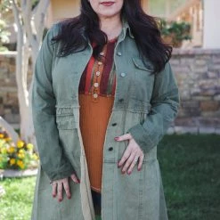 Boutique Simplified Confidence In Denim Tiered Jacket