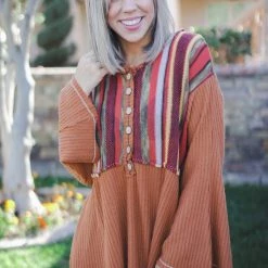 Boutique Simplified Orange Blossoming Bell Sleeve New Arrivals