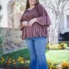 Boutique Simplified Free Bird Ruffle Top