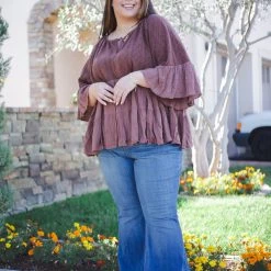 Boutique Simplified Free Bird Ruffle Top