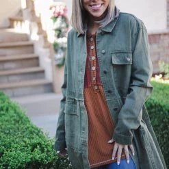 Boutique Simplified Confidence In Denim Tiered Jacket