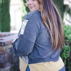 Boutique Simplified Uniquely You Jacquard Knit Sweater