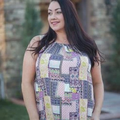 Boutique Simplified Joy With Paisley Halter Top