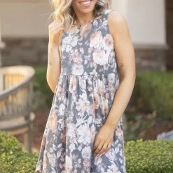 Boutique Simplified New Arrivals Vintage Floral Babydoll Dress