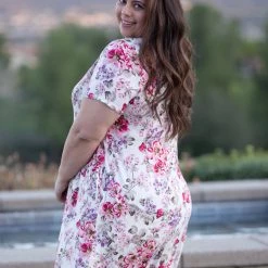 Boutique Simplified New Arrivals Sweet Symphony Of Roses Dress