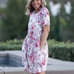 Boutique Simplified New Arrivals Sweet Symphony Of Roses Dress