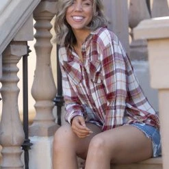 Boutique Simplified City Slickers Button Down Top New Arrivals