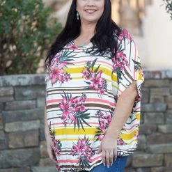 Boutique Simplified Aloha Sunsets Tunic New Arrivals