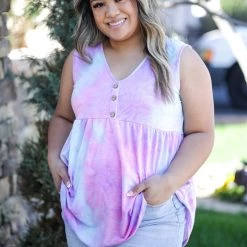 Boutique Simplified Peace, Love & Cotton Candy Babydoll New Arrivals