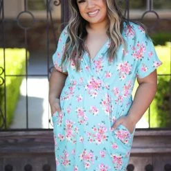 Boutique Simplified New Arrivals Aqua Beauty Surplice Dress 11 Boutique Simplified New Arrivals Aqua Beauty Surplice Dress