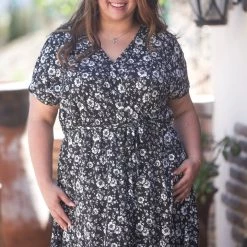 Boutique Simplified Temptations Strong Surplice Dress New Arrivals