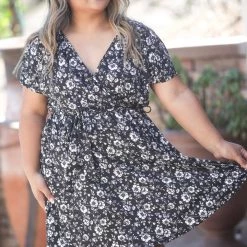 Boutique Simplified Temptations Strong Surplice Dress New Arrivals