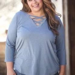 Boutique Simplified Cross My Heart 3/4 Sleeve