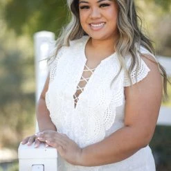 Boutique Simplified New Arrivals Addicted To You Eyelet Lace Top