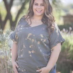 Boutique Simplified Bleach Splattered Love Tee New Arrivals