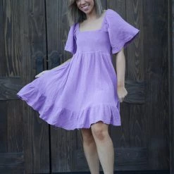 Boutique Simplified New Arrivals One Step Closer Ruffle Hem Dress