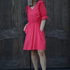 Boutique Simplified Define Excellence Ruffled Dress