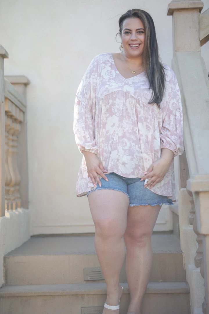 Boutique Simplified Boho Rose Babydoll 6 Boutique Simplified Boho Rose Babydoll