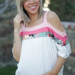 Boutique Simplified Island Girl Off The Shoulder Top