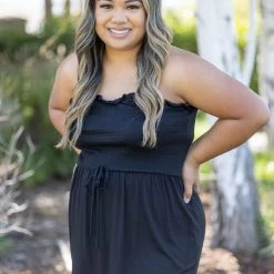 Boutique Simplified Basically Perfect Smocked Tank